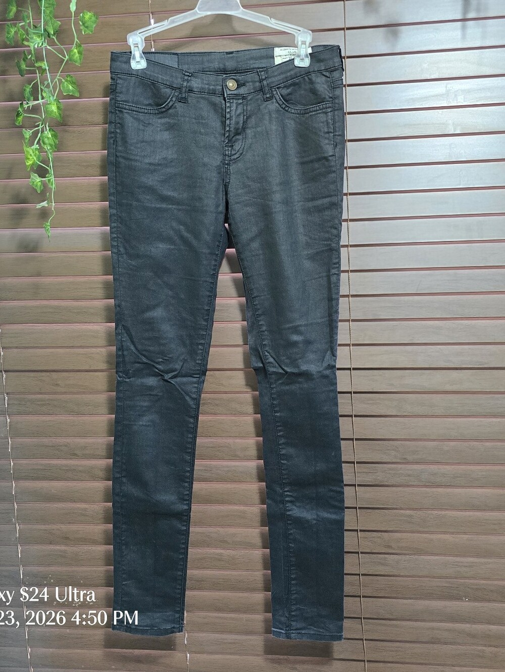 Allsaints Spitalfields Co Skinny Midrise Women's Black Jeans Size 30x32